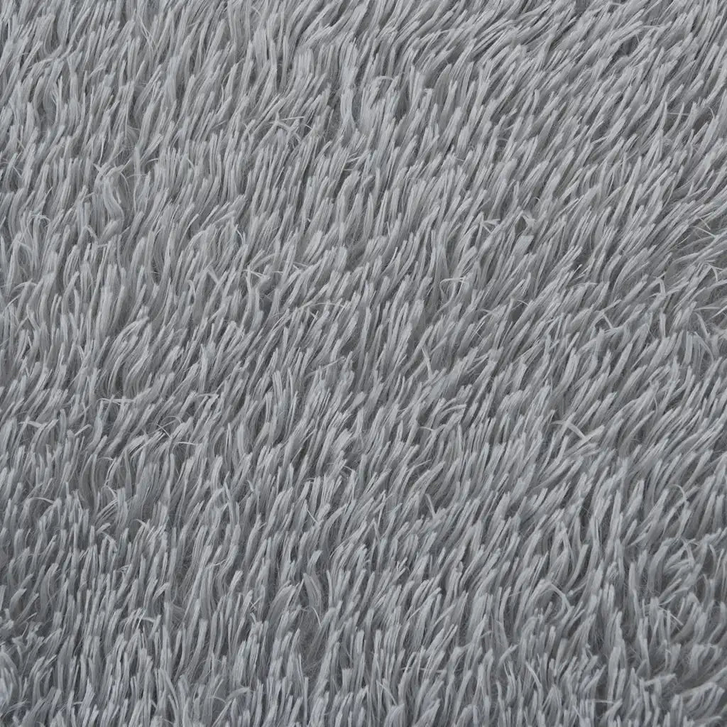 Tappeto Shaggy a Pelo Lungo NAVARRA Grigio Chiaro 80x150 cm 4102818