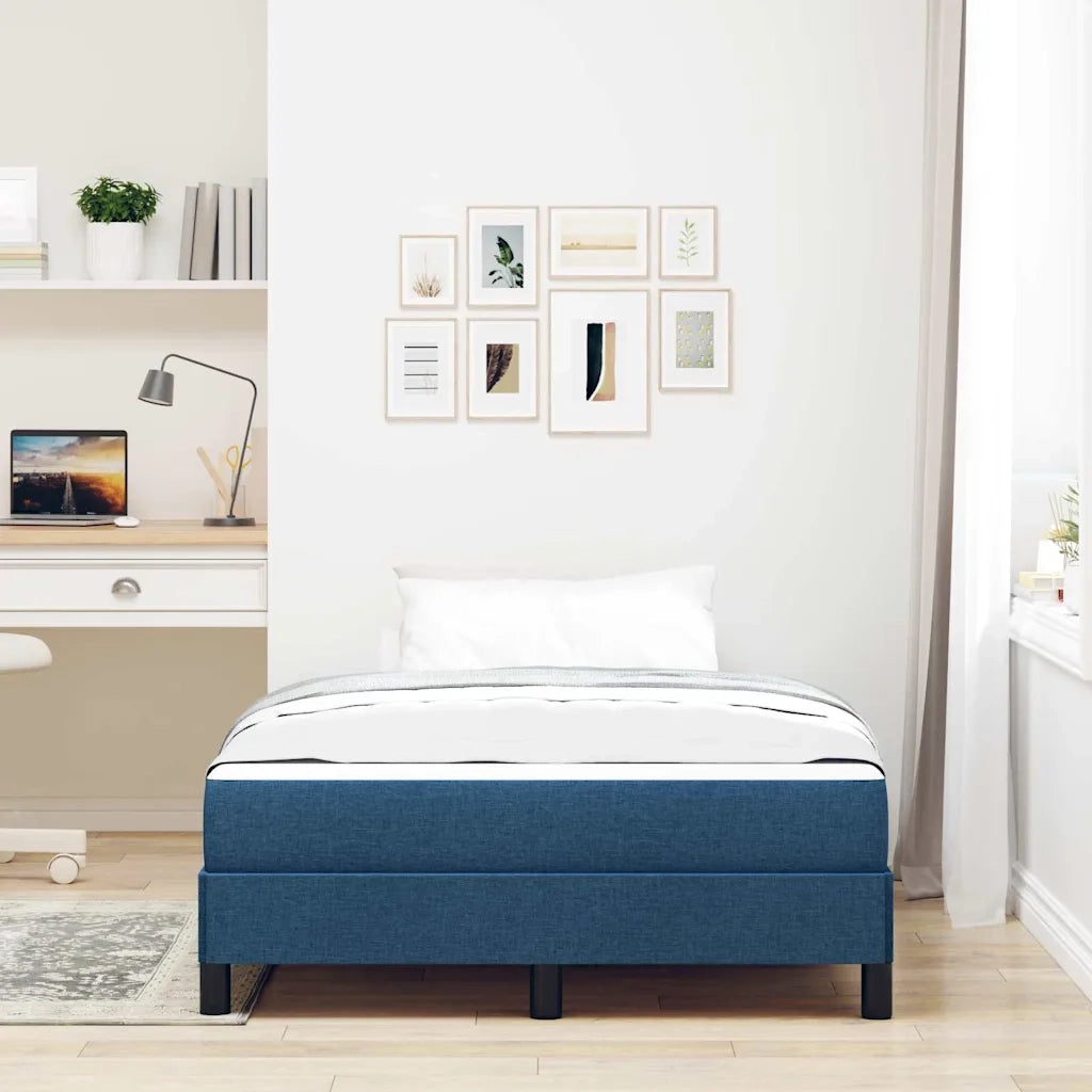 Letto a molle con materasso Blu 120 x 200 cm Tessuto 3398485