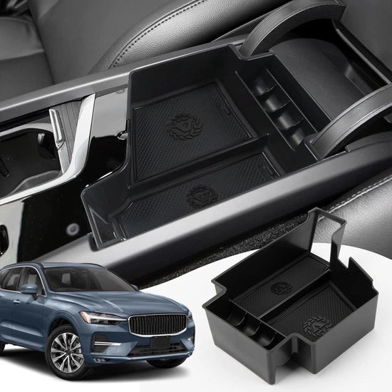 Console centrale multifunzionale - Organizzatore per auto - Organizzatore per braccio - Accessori interni - Adatto per XC60, XC90, V60, S60, V90, S90 - 2017-2025