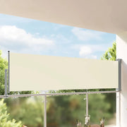 Tenda da Sole Laterale Retrattile-Tenda parasole per balcone 100 x 300 cm Crema