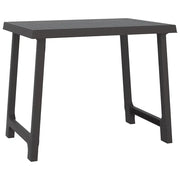 Tavolino da Giardino | Tavolo da Campeggio Antracite 79x56x64cm in PP Aspetto in Legno