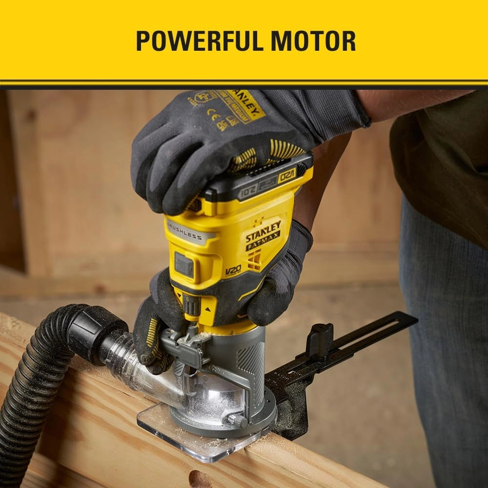 Affleureuse - STANLEY FATMAX V20 - SFMCW400B-XJ - Brushless - Lithium 18V - Sans batterie