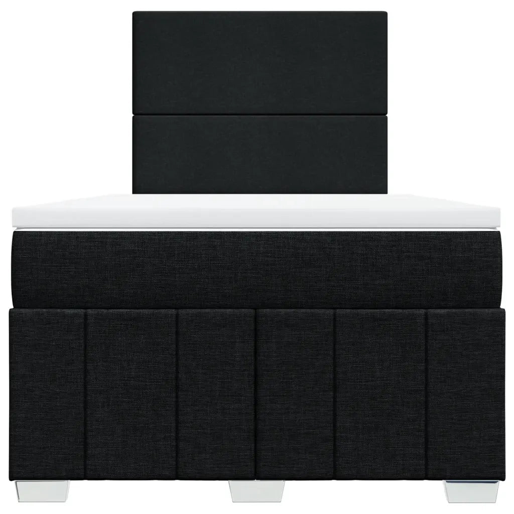 Giroletto a Molle con Materasso Nero 120x190 cm in Tessuto 3291602