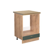 Mobile per forno da incasso Fame-Line Verde-oro rustico/Rovere dorato 60 cm, PL Rovere Vicco