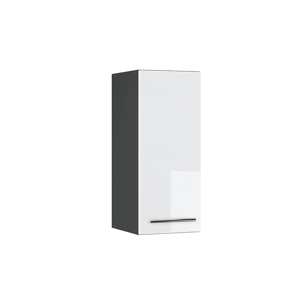Pensile da cucina Fame-Line Bianco lucido/Antracite 30 cm Vicco