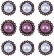 Parelbrads Miniaturetti Ronde 20 Stuks - Colore Pastello - Strumento DIY per Scrapbooking