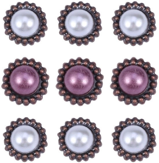 Parelbrads Miniaturetti Ronde 20 Stuks - Colore Pastello - Strumento DIY per Scrapbooking