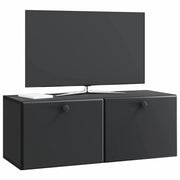 Mobile TV da Muro | Armadietto TV | Mobile Porta TV 78,5 x 31 x 30 cm Nero