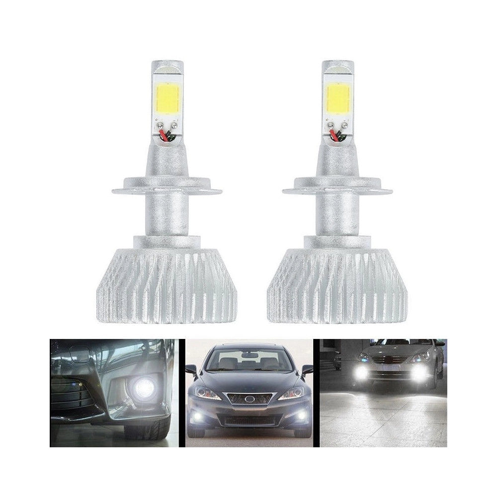 Trade Shop - Coppia Lampade A Led Cree Full H7 Per Auto 2800 Lumen 6000k Digitale 12v 24v 30w -