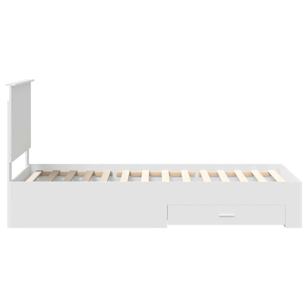 Struttura del letto Bianco 90 x 190 cm Legno multistrato 3411359