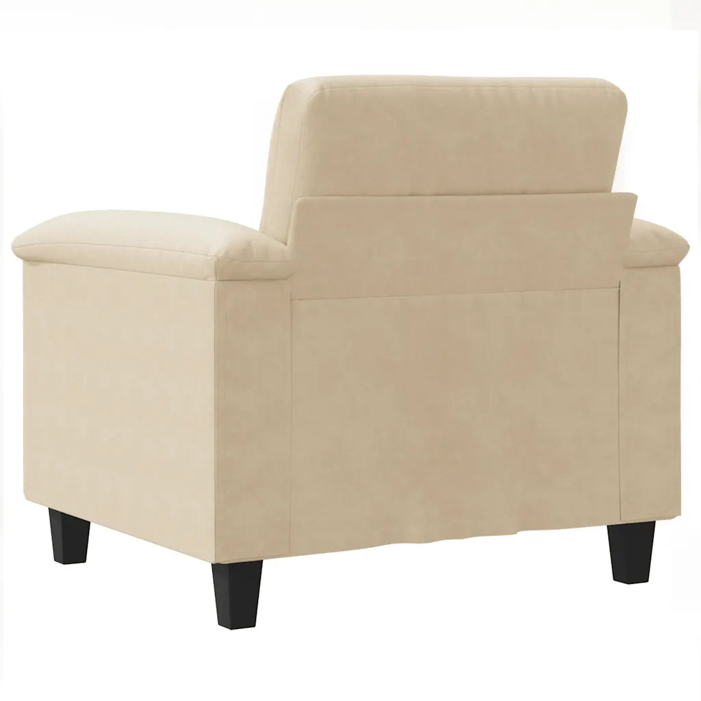 Poltrona-Poltroncina-Divano Sedia Crema 60 cm in Microfibra