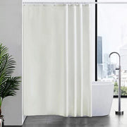 Gordino per Doccia Anti Muffa Telaio in Poliestere Impermeabile, Materiale Lavabile per Vasca da Bagno o Bagno, 12 Haken, Dimensioni 180x210cm, colore Beige.