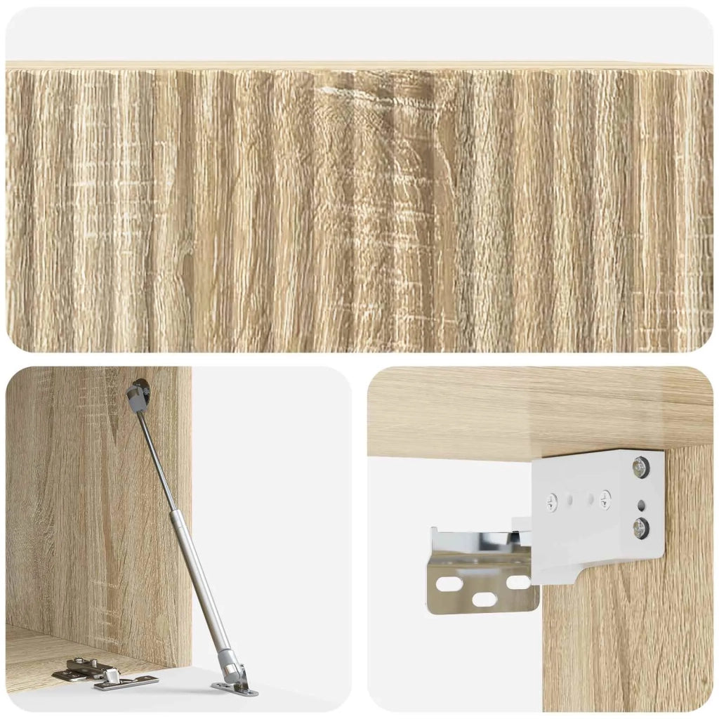 Mobile Porta TV da Muro Rovere Sonoma 59,5 x 41 x 30 cm 898507