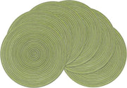 Set di 6 piastre di stoffa in cotone - 38 cm lavabile e resistente al calore