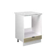 Vicco Mobile per forno da incasso Pannello in quercia 60 cm , PL Marmo