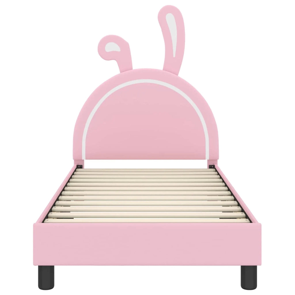 Struttura letto bambini con testata Rosa 80 x 160 cm PU 42011194