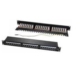Pann.1u con 24 rj45s cat.6 nero - WPC-PAN-6F-24