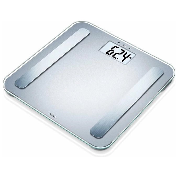 Beurer BF 183 Bilancia Diagnostica con Display Extra Large e Valori Corporei con Grasso Viscerale ed Età Metabolica, Conversione kg/lb/st, Portata 180 kg