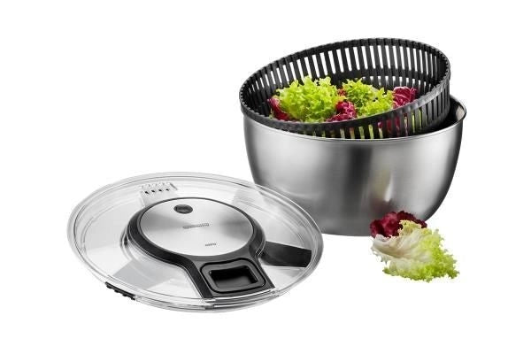 Gefu 28160 Speed Wing Centrifuga per insalata 5L in acciaio inossidabile colore Acciaio inox