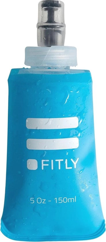 Flessa idraulica ripiegabile | Flacone morbido flessibile per idratazione | Ideale per corsa, camminata, bicicletta, arrampicata (150 ml)