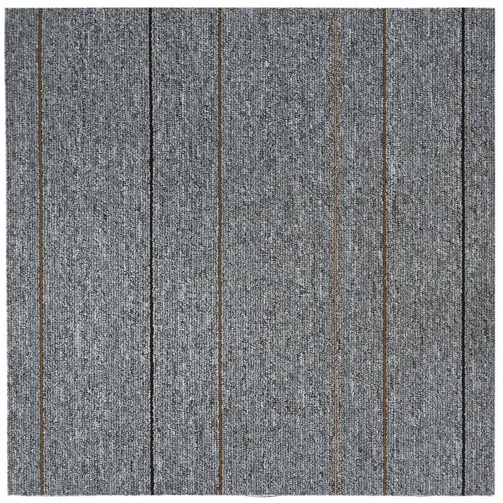 Piastrella per Tappeto Grigio chiaro con striscia 50 x 50 cm CFW3418499