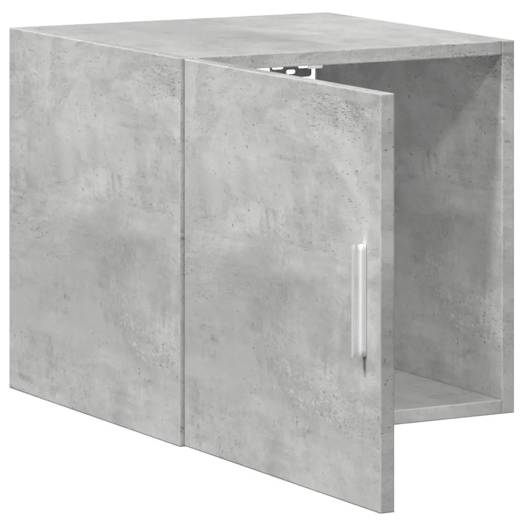 Armadietto a Muro | Mobile a Parete Grigio Cemento 40x42,5x40 cm Legno Multistrato