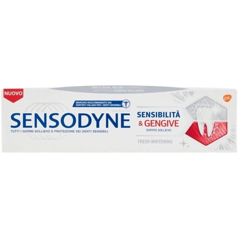 DENTIFRICIO SENSODYNE 75ML SENSIBILITÀ & GENGIVE FRESH WHITENING