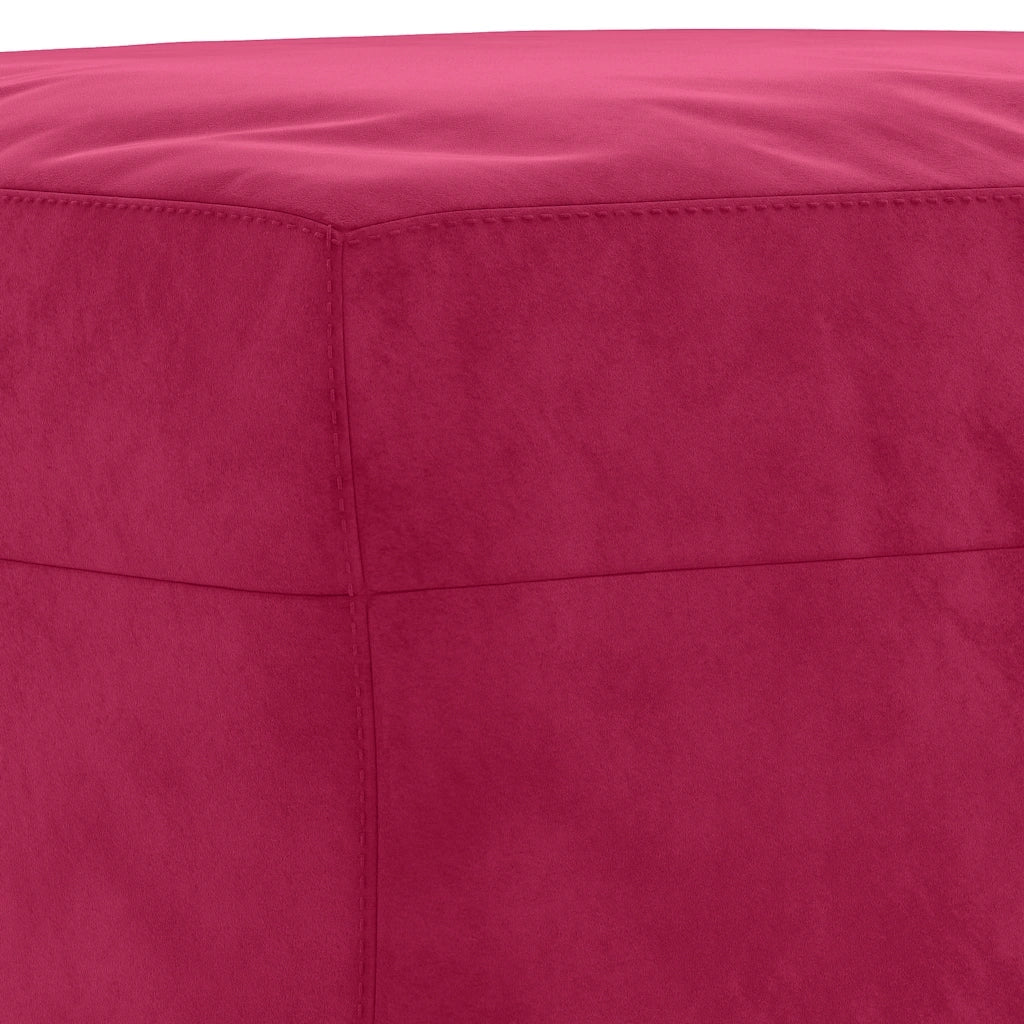 Panca Rosso Vino 70x35x41 cm in Velluto cod mxl 63509