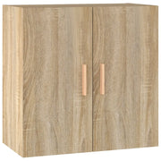 Mobiletto a muro scandinavo con ampio spazio contenitivo 60 x 30 x 60 cm realizzato in legno composito di rovere Sonoma 02_0048050