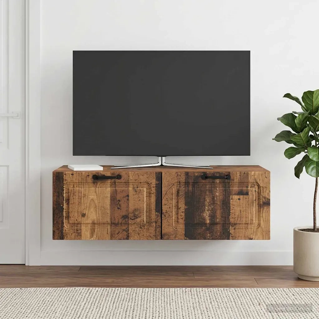 Mobile Porta TV da Muro Legno antico 98 x 41 x 30 cm 899383