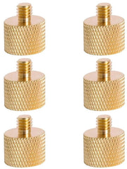 Converter Schroeffatore Universale 3/8 in 1/4 - Manico Femmina Vite per Stativo - Vite a Messing per Accessori Fotografici - Stativo con Testa a Sfera e Monopode per Illuminazione - Set di 6 Viti Utile