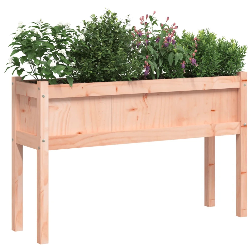 Fioriere da Giardino 2 pz con Gambe Legno Massello di Douglas 837571
