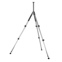 Mantona Basic Fortis 161S Treppiede fotografico - treppiede in alluminio senza testa a sfera, altezza da 35 a 161 cm, capacità di carico 10 kg, peso 3,02 kg, stabile e funzionale, con borsa