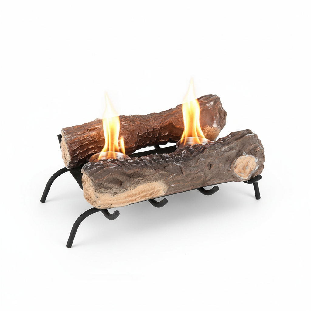 Braciere a Bioetanolo 2 Bruciatori 44x31x11cm Vannini Nero