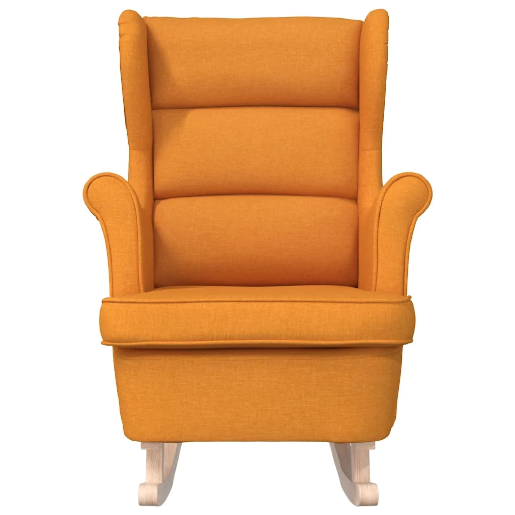 Sedia a Dondolo Giallo Scuro 74x90x102 cm in Tessuto 4016928