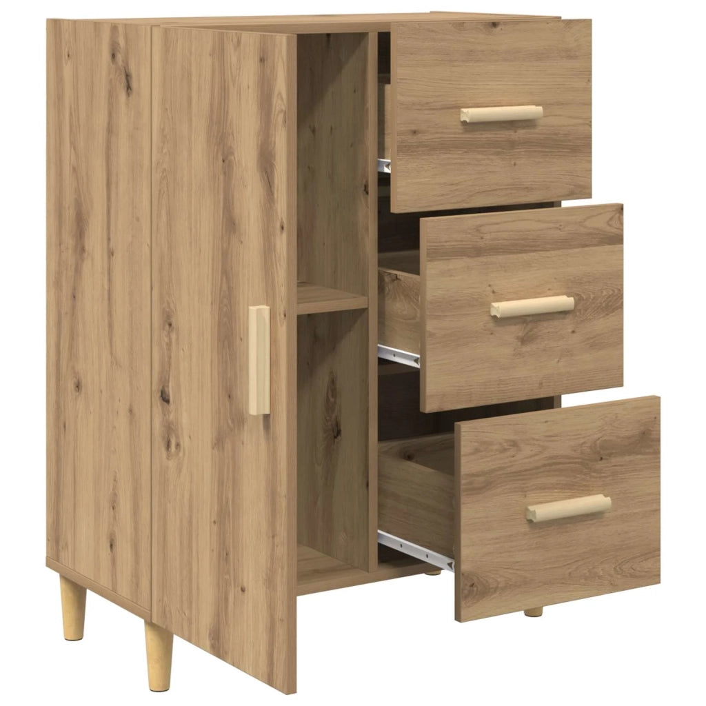 Credenza Rovere artigianale 34 x 69.5 x 90 cm Legno multistrato