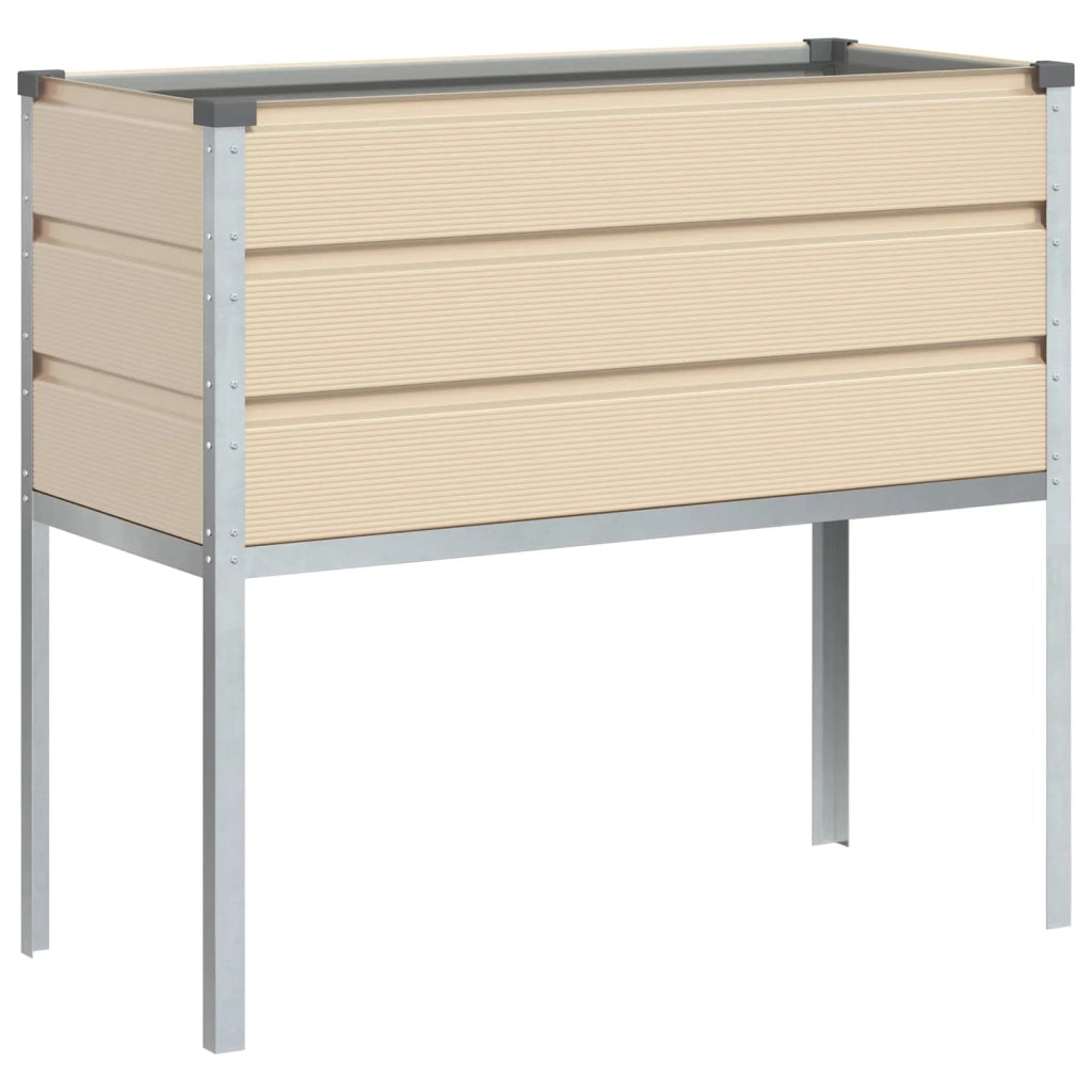 Fioriera Avorio 100 x 45 x 90 cm Acciaio zincato 42018126