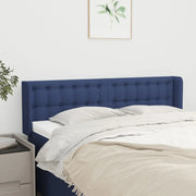 Testiera ad Orecchio Blu 147x16x78/88cm in Tessuto 3119206