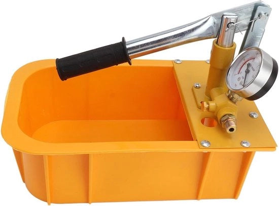 Pompa di prova idraulica manuale per pressione dell'acqua - Tester idrostatico con misuratore.