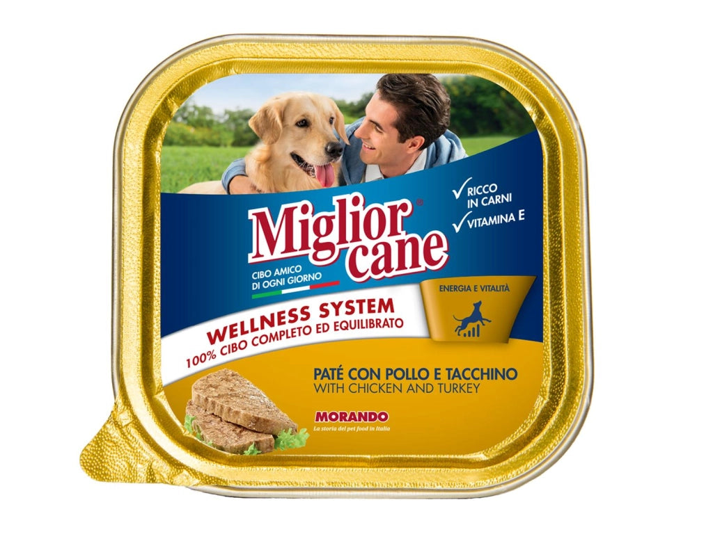 MIGLIOR CANE PATE' CON POLLO E TACCHINO 150 GRAMMI