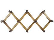 APPENDIABITI ESTENSIBILE IN LEGNO 10 POSTI NOCE  cm.32x79