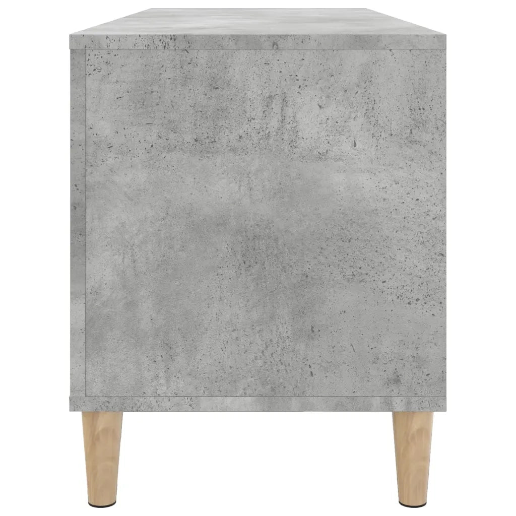 Mobile Porta Dischi Grigio Cemento 100x38x48 Legno Multistrato 831977