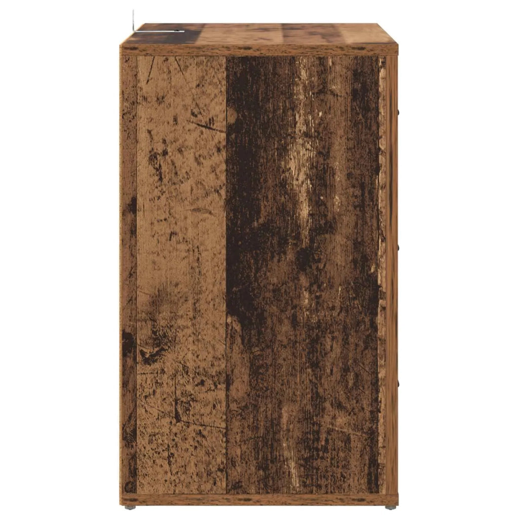 Comodino | Armadio da Notte | Mobiletto da notte con cassetto Legno vecchio 35 x 50 x 60 cm