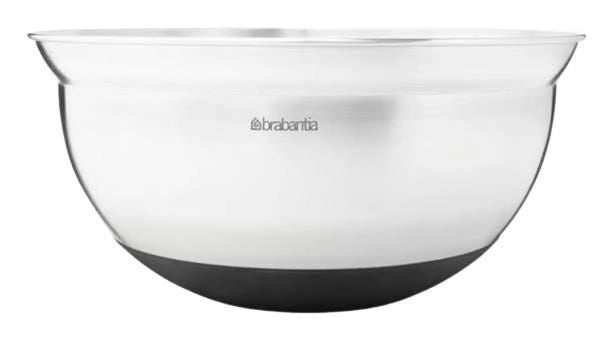 Brabantia 363863 Profile Ciotola da Cucina 3 l con Base Antiscivolo in Silicone Scala di Misurazione Interna Acciaio Inox Satinato colore Nero