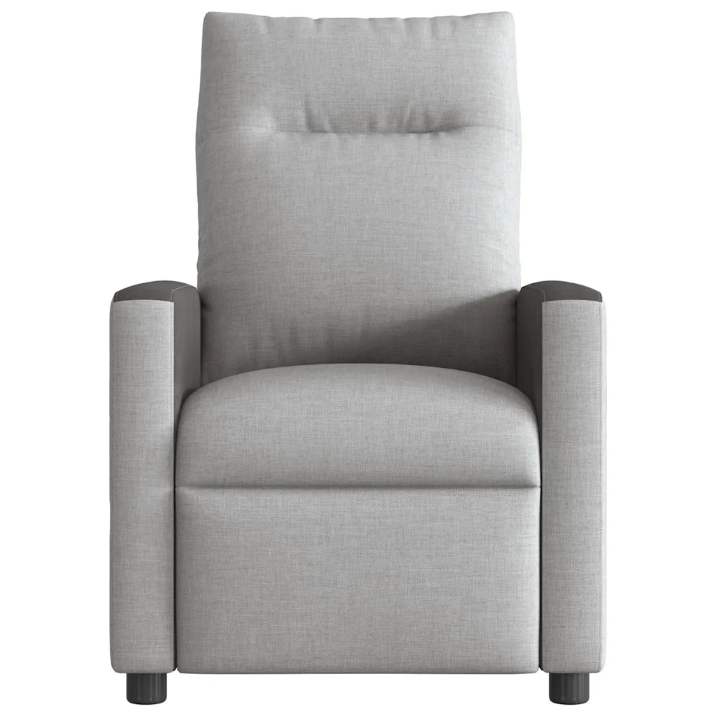 Poltrona Elettrica Reclinabile Grigio Nuvola in Tessuto 3324037