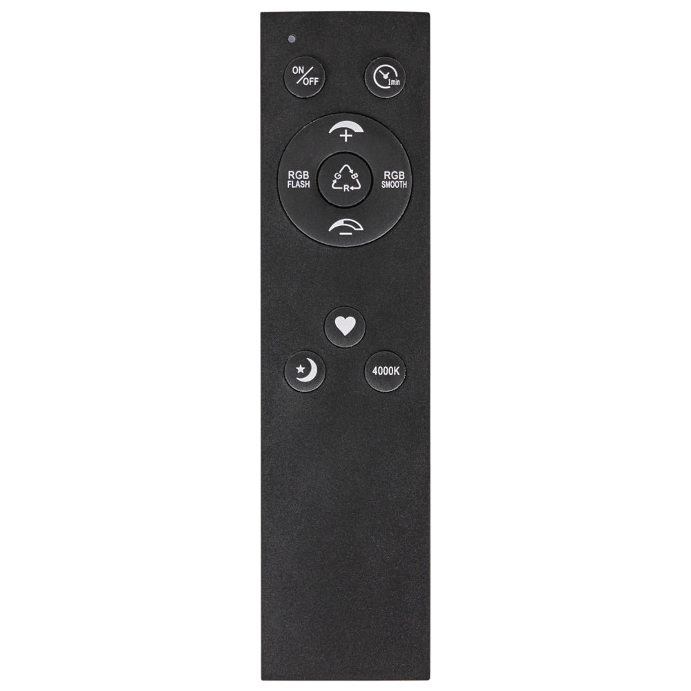 Lampada da soffitto a LED, nera, in materiale sintetico, pannello luminoso a LED rotondo, lampada da incasso a soffitto con telecomando