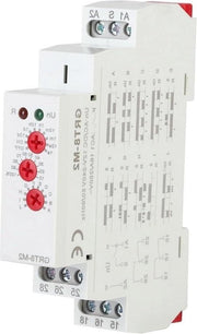 Relais a tempo di ritardo multifunzionale GRT8-M2 con 10 funzioni montaggio su rail DIN AC-DC 12V-240V - Contenuto richiesto.