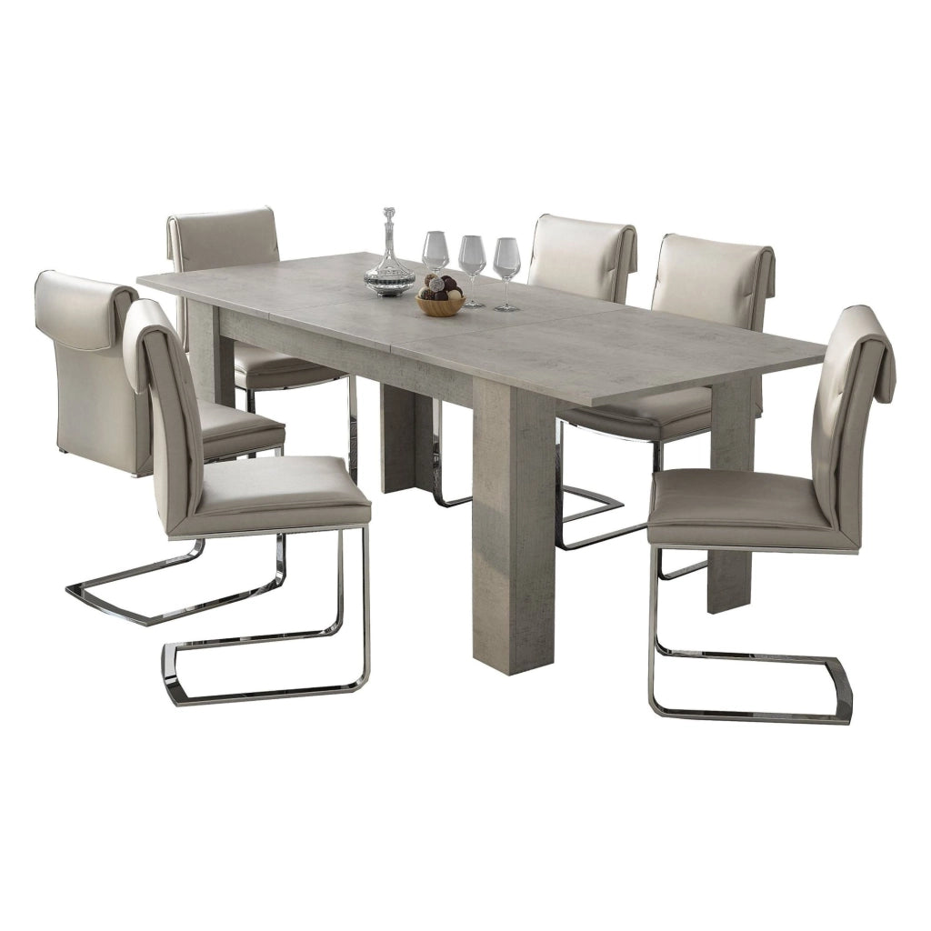 Campora, Tavolo Allungabile Allungabile, 220x90x75h cm Grigio Cemento