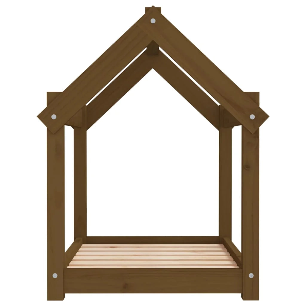 Divano letto per cani comodo 71 x 55 x 70 cm in legno massello di pino marrone 02_0042913
