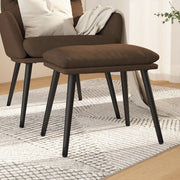 Poggiapiedi Marrone 45x29,5x39 cm in Tessuto cod mxl 68977